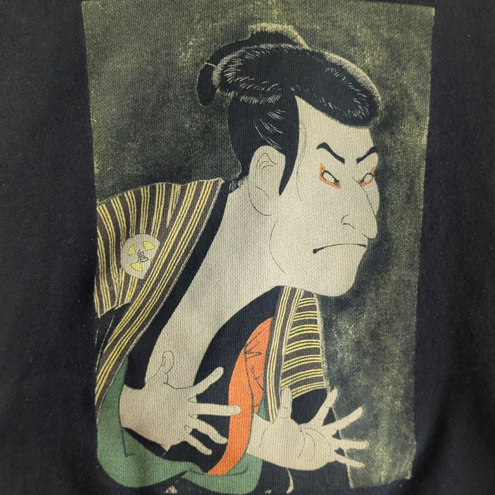 Black Uniqlo EDO UKIYO-E UT Graphic Sweatshirt XS size BNWT